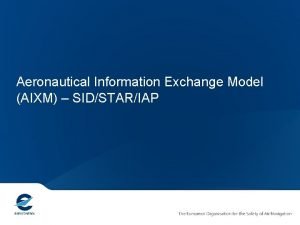 Aeronautical information exchange model
