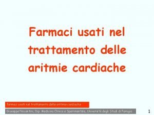 Aritmie cardiache Aritmie cardiache
