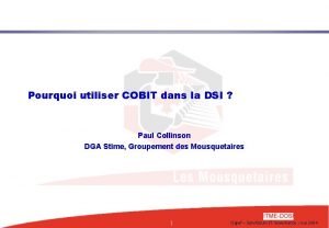 Pourquoi utiliser COBIT dans la DSI Paul Collinson