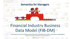 Data model / semantics
