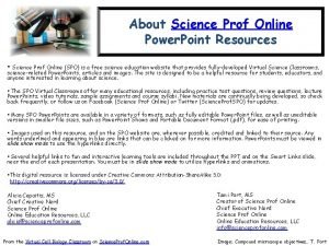 Science prof online