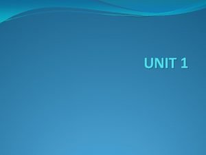 UNIT 1 Introduction Sun Microsystems released the first