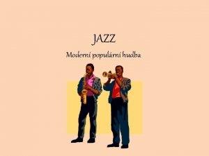 Vznik jazzu