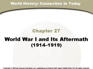 World History Connection to Today Chapter 27 Section