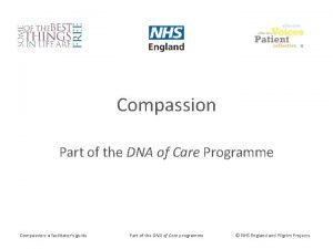 Compassion Part of the DNA of Care Programme