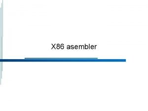 X 86 asembler 80386 procesor 32 bitna CISC