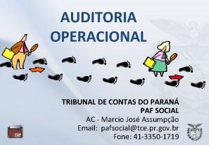AUDITORIA OPERACIONAL TRIBUNAL DE CONTAS DO PARAN PAF