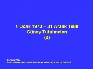 1 Ocak 1973 31 Aralk 1988 Gne Tutulmalar