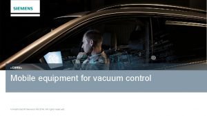 CERN Mobile equipment for vacuum control Unrestricted Siemens