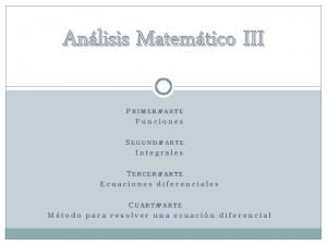 Formula de integracion por partes Formula de integracion por partes