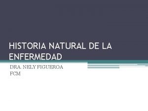 Historia natural de la enfermedad