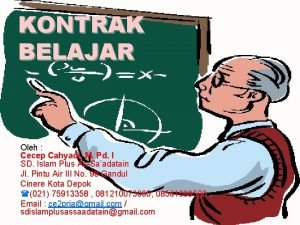 Poster kontrak belajar Poster kontrak belajar