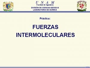 U N A M Facultad de Ingeniera DIVISIN