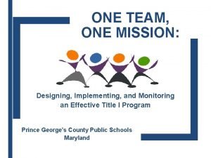 One team one mission meaning