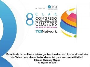 Estudio de la confianza interorganizacional en un cluster