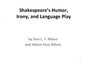 Shakespearean comedy vs tragedy