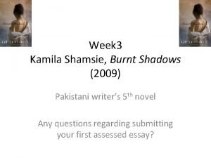 Burnt shadows summary