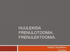 Huulekida