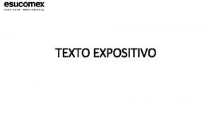 Recursos del texto expositivo