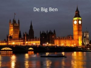 Architect big ben