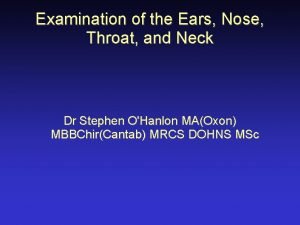 Ear assessment nursing ppt