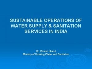 Conclusion on sanitation