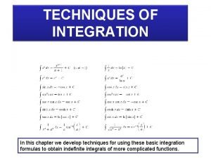 Reduction formula integral