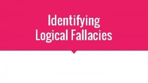 Logical fallacy referee