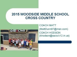 Woodside cross country