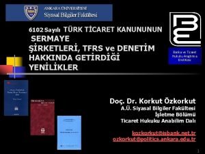 6102 Sayl TRK TCARET KANUNUNUN SERMAYE RKETLER TFRS