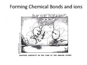 Forming Chemical Bonds and ions Compounds Remember compounds