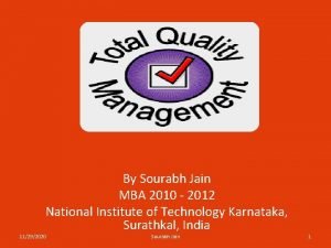 By Sourabh Jain MBA 2010 2012 National Institute