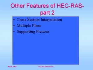 Hec-ras cross section interpolation
