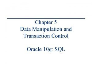 Transaction handling in sql