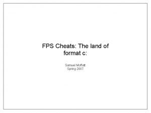 Fps cheats