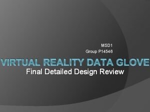 MSD 1 Group P 14546 VIRTUAL REALITY DATA