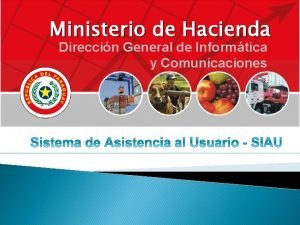 Ministerio de Hacienda Direccin General de Informtica y