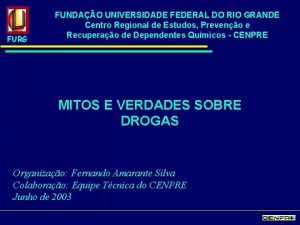 FURG FUNDAO UNIVERSIDADE FEDERAL DO RIO GRANDE Centro