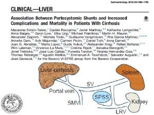 BACKGROUNDIpertensione portale Transizione dalla cirrosi compensata asintomatica alla