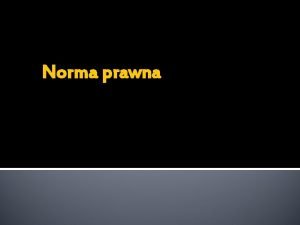 Przepis a norma