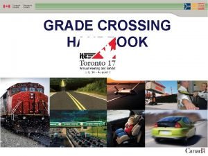 Grade crossing handbook