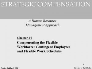 STRATEGIC COMPENSATION A Human Resource Management Approach Chapter