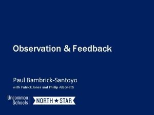Six steps for effective feedback