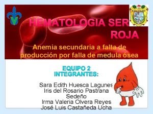 Anemia secundaria