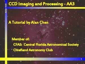Aschen 7 4 03 CCD Imaging and Processing