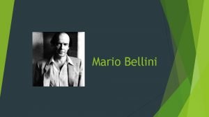 Mario Bellini Biography Mario Bellini was born in