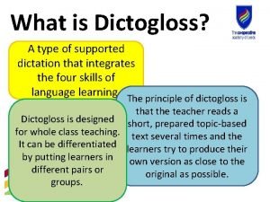 Dictogloss
