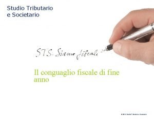 Studio Tributario e Societario Il conguaglio fiscale di