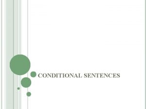 Finish conditional sentences