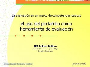 La evaluacin en un marco de competencias bsicas